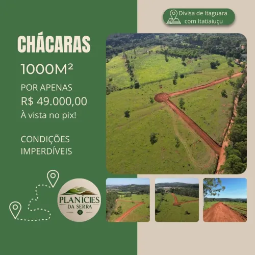 Chacaras rurais em itaguara