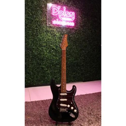 Guitarra Benson Stratocaster Hardy S 901 M BK/TT Chrome + Bag