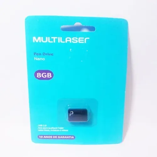 Pendrive Multilaser Nano Pd053 8gb 2.0 Preto