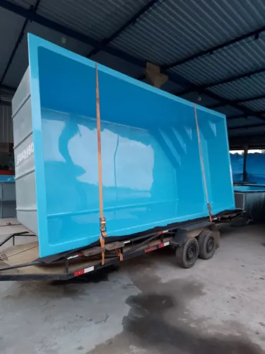 Piscina de Fibra com equipamentos 