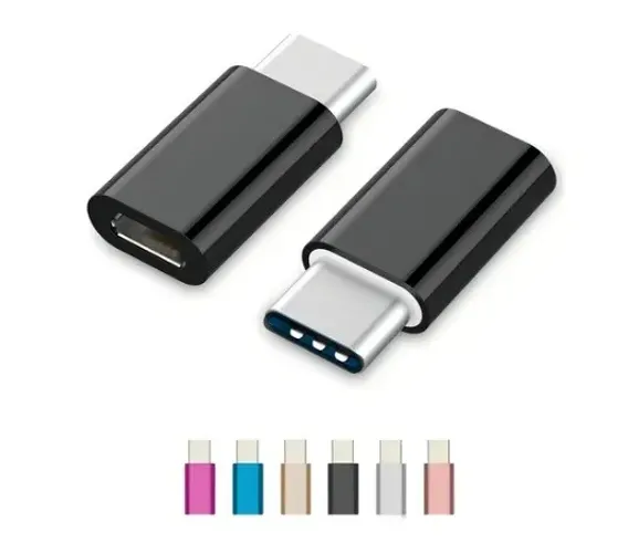 Adaptador Micro Usb V8 Fêmea E Usb-c Macho 