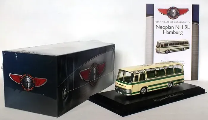 Miniatura Ônibus - Neoplan - NH9L Autobus Hamburg 1964 - 1:72 - Importada, Lacrada