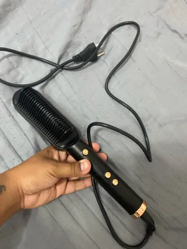 Escova de cabelo elétrica Basiqe Sleek Gold