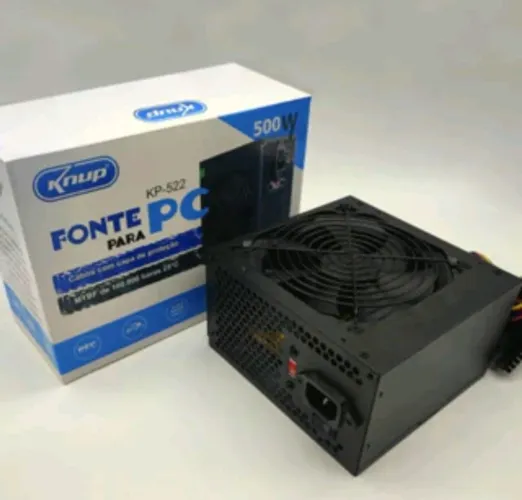 Fonte alimentação knup 500w kp-522