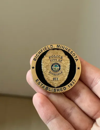 challenge coin da polícia de richfield, Estados Unidos
