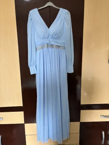 Vestido para Casamento/Festa Azul Serenite - Usado - Em Excelentes Condições!