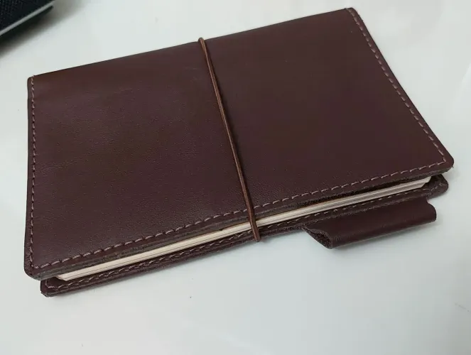 Capa de couro legítimo feita a mão, B6 - Traveler's Notebook (TN) midori + 2 cadernetas B6