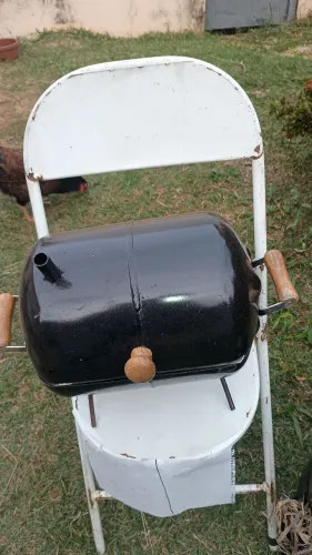 Mini churrasqueira Bafinho carvão 