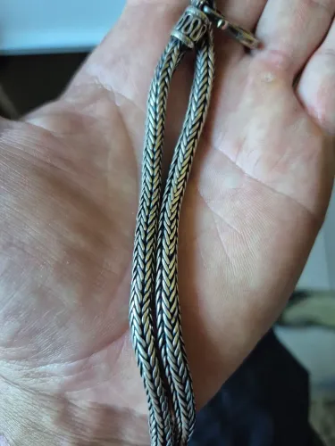Corrente de prata egípcia 925 retro corrente importada a 20 anos