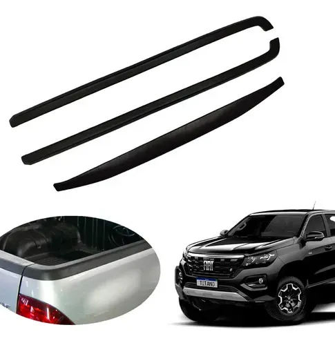Kit Protetor Borda Caçamba 3 Peças Fiat Titano 2025 2026