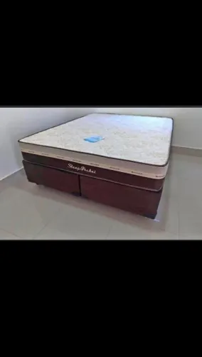 Cama box colchão suporte king