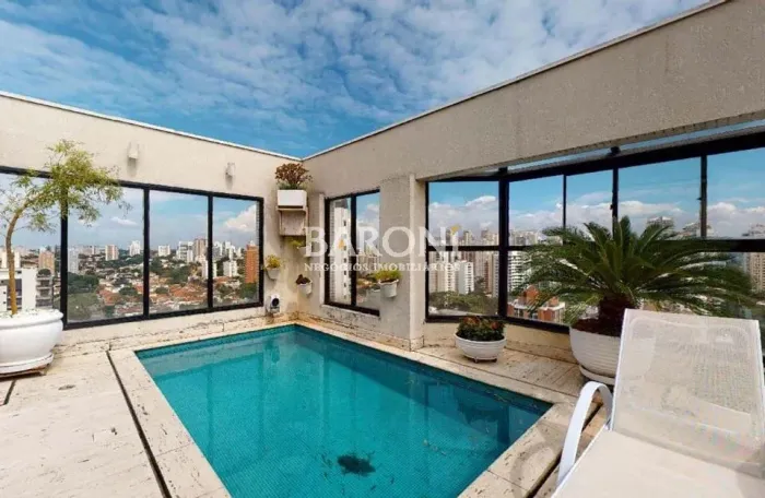 Compre esse apartamento no Campo Belo, com 390m², 4 suítes e 5 vagas de garagem. Baroni Ne