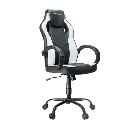 Cadeira Gamer MX0 Giratória Preto/Branco