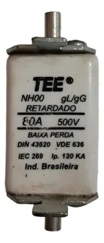 Fusível Tee 80a 500v Nh00