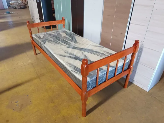 Cama de madeira maciça eucalipto Torneado Casal Solteiro Beliche Bicama