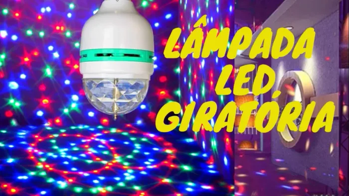 Lâmpada Bola Maluca Decoração Natal Festa