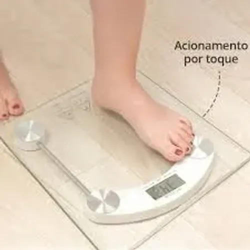 Balança Digital Alta Precisão Banheiro Visor Lcd Até 180kg