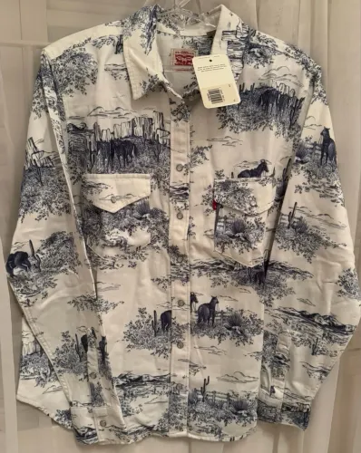 Camisa Levis Western Country feminino (Made In USA) 