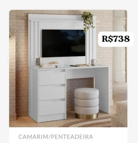 Escrivaninha com Painel