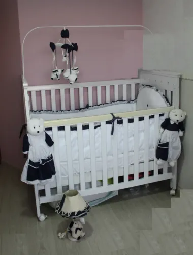 kit berço azul escuro 9 peças - schwanke baby (ler descrição)