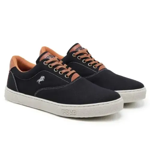 Tênis Polo Casual Conforto 2100 Preto Tamanho 39