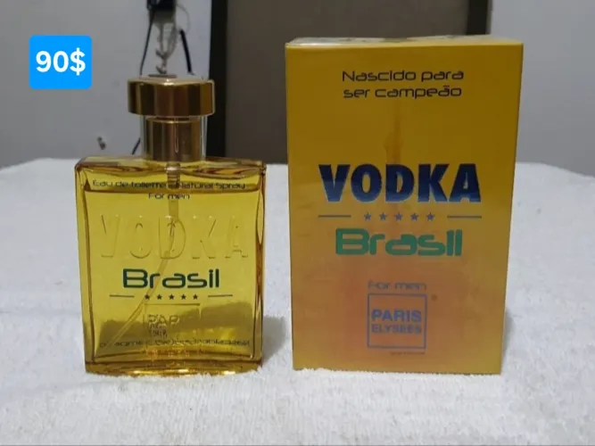 Perfume Vodka Brasil amarelo 100ml original