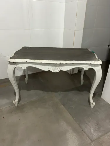 Mesa Centro Antiga Luiz XV Clássica decorativa