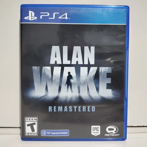 Alan Wake Remastered PS4 Americano Original Mídia Física Seminovo