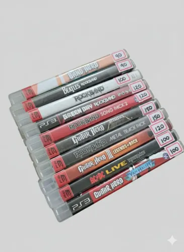 JOGOS ROCKBAND , GUITAR HERO E BAND HERO