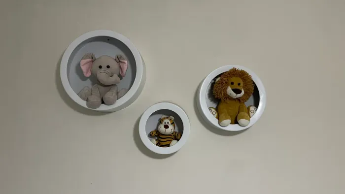 Kit nicho redondo com pelúcias Buba