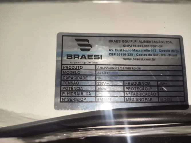 AMASSADEIRA SEMI RAPIDA 3KG 220V BRAESI