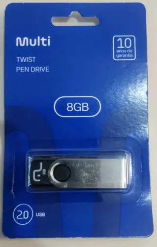 Pen Drive Multilaser Twist 8GB Novo 