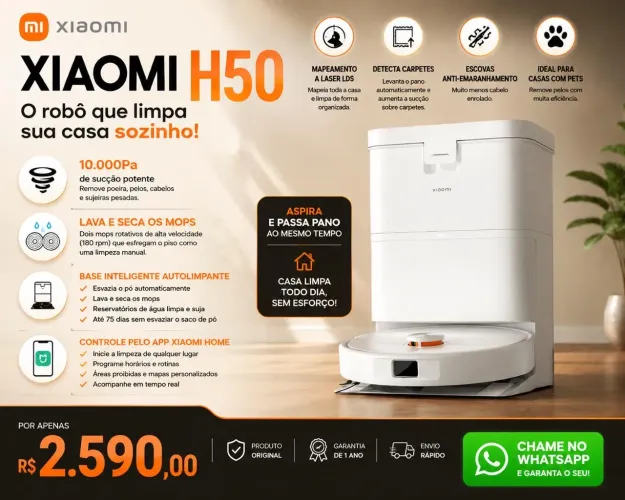 Robô Aspirador Xiaomi H50