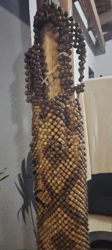 Encosto massageador bolinhas madeira