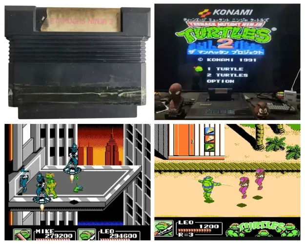 Tartarugas ninjas 3 Dynavision versão japonesa 