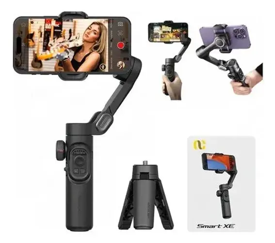 Gimbal Estabilizador Celular 3 Eixos Aochuan Smart XE Preto