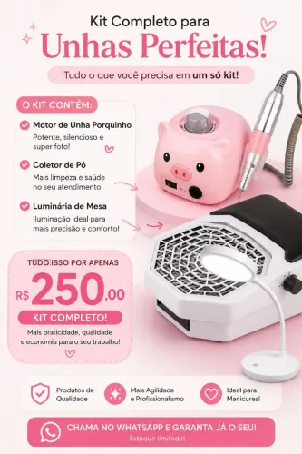 Vendo motor + coletor + luminária de unha