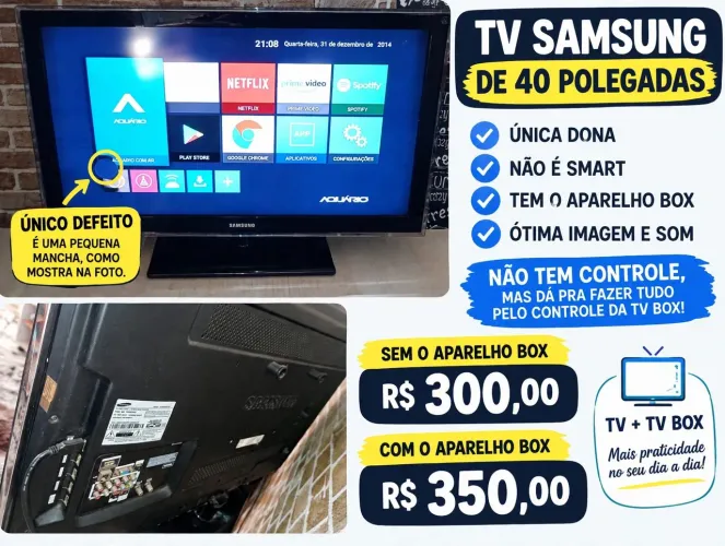 Tv Samsung 40 polegadas ( não é smart)