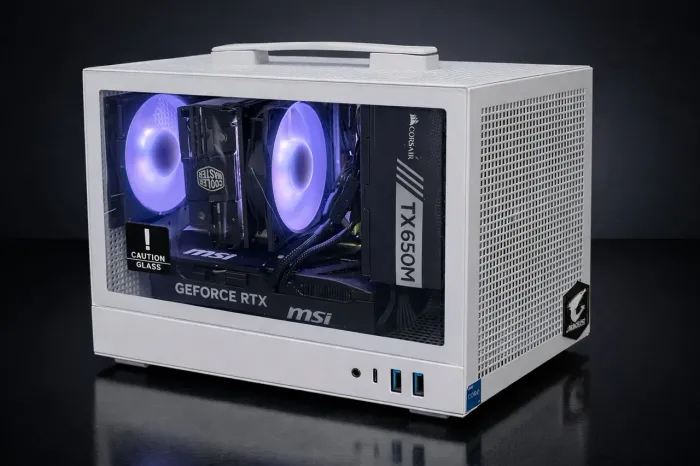 Mini pc gamer i5 12400F 32gb ddr5 @6000mhz RTX 5070