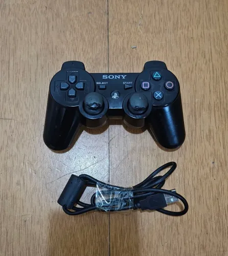 Controle PS3 Sony Original Sem Fio Sixaxis Testado Funciona C/ Cabo