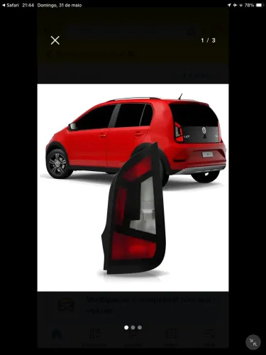 Par de lanternas originais vw Up tsi 