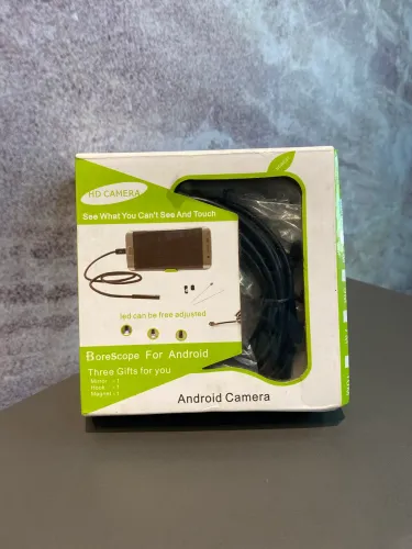 Endoscópio USB MASO 5,5 mm 2 em 1 IP67 Câmera de inspeção de boroscópio à prova d'água 