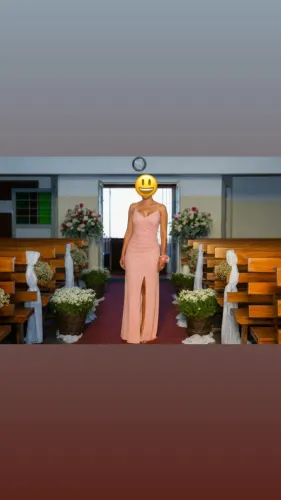 Vestido de Festa Rose com Brilho
