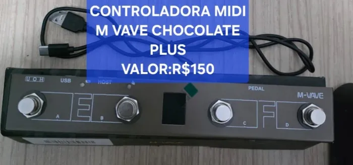 CONTROLADORA MIDI M VAVE CHOCOLATE PLUS NOVA