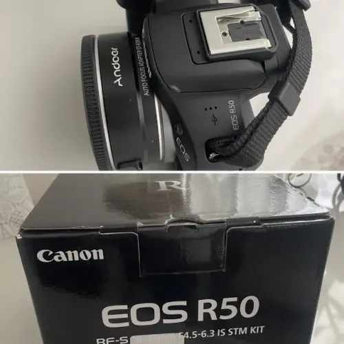 CANON EOS R50 KIT COMPLETO COM LENTES E ACESSÓRIOS ACEITO TROCA