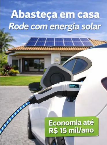 Usina Solar Pra Carregar seu Elétrico em Casa | Reduza até 95% da Conta