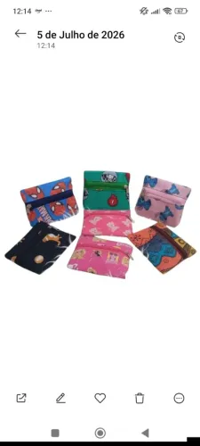 Kit 5/7 ou 10 Porta Moedas, Lembrancinha, porta Chave, bolsa de mão pequena