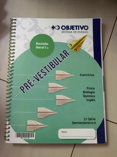 Livros objetivo, pré vestibular