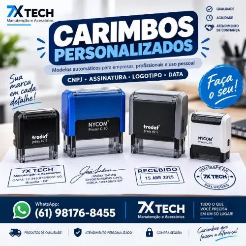 CARIMBOS PERSONALIZADOS - 7X TECH