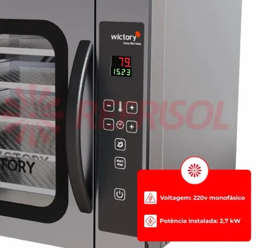 Forno Convector Digital Wictory 5 Esteiras com Vapor 220V